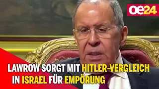 Lawrow sorgt mit Hitler-Vergleich in Israel für Empörung