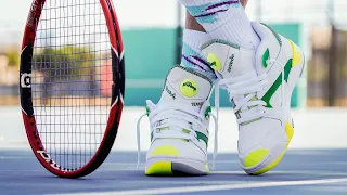 Reebok Court Victory Pump Michael Chang White/Green/Neon