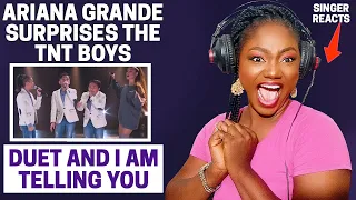 SINGER REACTS TO TNT Boys Meets Ariana Grande and Duet - I Am Telling You REACTION!!😱