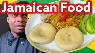 Jamaican Dumpling With Cook Banana, Saltfish!  #JAMAICAMChef