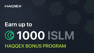 Получаем бесплатно монеты ISLM от биржи Haqqex