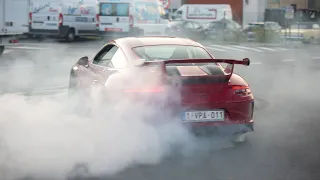 Porsche 991.2 GT3 - Accelerations, Revs & Donuts !