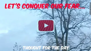Let's conquer our fear... | Thought for the day | Dr Binu Sam | BEMMM | 24/01/2022