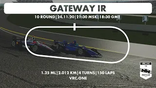 VRC Indycar 2020 - Round 10 - Gateway (rfactor2)