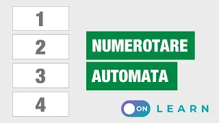 Numerotare automata in Excel