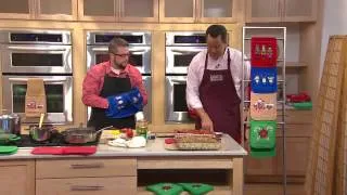 Cooking Buddy Embroidered Holiday Towel & Pot Holder by Campanelli with David Venable