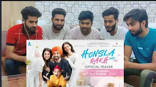 Honsla Rakh (Official Trailer) | Reaction Video | Group Reaction | V2 Reaction |