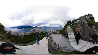 Aksla Viewpoint Norway and stairs  to Alesund Town Center