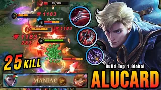 25 Kills + MANIAC!! OP Alucard with The New HAAS CLAW!! - Build Top 1 Global Alucard ~ MLBB