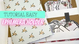 EASY Ephemera Holder Tutorial plus more Ephemera Storage Ideas DIY - Craft With Me - Viewer Request
