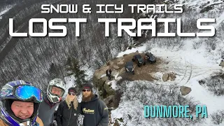 Slip, Sliding Away in the snow at Lost Trails, Dunmore, PA! More fun for sure! #sxs #utv #atv