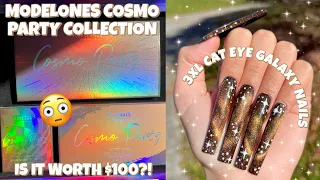 MODELONES LIMITED EDITION COSMO PARTY COLLECTION *HONEST REVIEW* WORTH IT? CAT EYE GALAXY NAILS