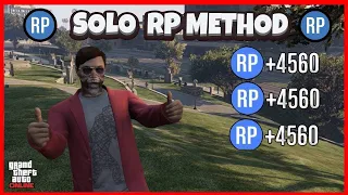 SOLO RANK UP RP Method Beginner *No Requirements*  | GTA Online Level Up Fast Guide
