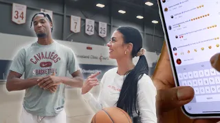 THIS NBA PLAYER SHOT HIS SHOT WITH ME (Playing PIG at the Cavs Facility)