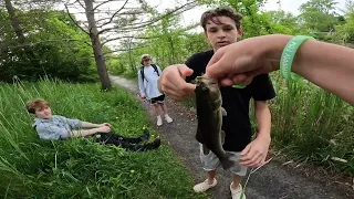 Karen yells at me while bass fishing! -Pond Vlog #1