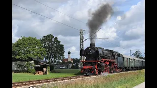 Ammerseedampfbahn 2023 / Mit 41 018 der DGM von Augsburg nach Utting und zurück.