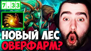 STRAY ФАРМИТ ЛЕСНЫЕ ТОЧКИ И КРИПОВ НА ВК В НОВОМ ПАТЧЕ 7.33 ! СТРЕЙ 30 ЛВЛА ! carry mid dota 2 !