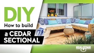 DIY – How to Build an Outdoor Cedar Sectional