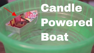 Make a candle powered boat in less than 10 minutes