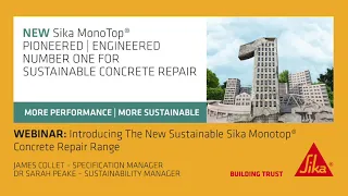 Introducing the New Sustainable Sika MonoTop® Concrete Repair Range Webinar