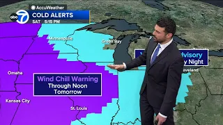 Chicago area under wind chill warnings, advisories starting Sunday