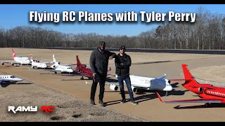 Flying RC planes with Tyler Perry