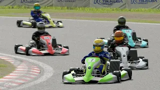 Daily Race around Tsukuba featuring racing karts. (Gran Turismo 7)