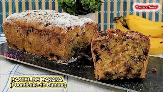 EL MEJOR PASTEL DE BANANA DEL MUNDO EL MÁS DELICIOSO Y MÁS FÁCIL DE HACER