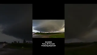 INCREDIBLE tornado producing storm in MICHIGAN #weather #tornado #severeweather