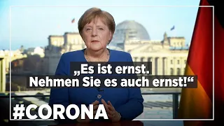TV-Ansprache von Bundeskanzlerin Angela Merkel zur Corona-Krise [KOMPLETT]