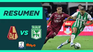 Tolima vs. Nacional (Resumen y goles) | Liga BetPlay 2022-1 | Final Vuelta