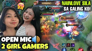 NAINLOVE SAKIN 2 GIRL GAMER Naka-OPEN MIC!! TRIO DAW KAMI? Inaway sila ng GF ko😂 (MLBB)