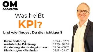 Was heißt KPI? - Wie finde ich die richtigen Key Performance Indicator? - Marketing Grundlagen