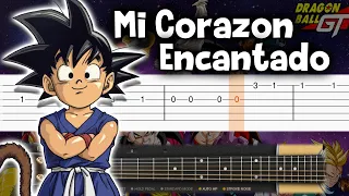 Mi Corazon Encantado - Dragon Ball GT - Guitar tutorial (TAB)