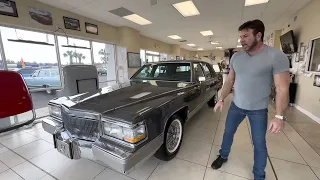 1991 Cadillac Brougham Exterior Walk Around Video! 22,000 ORIGINAL MILES