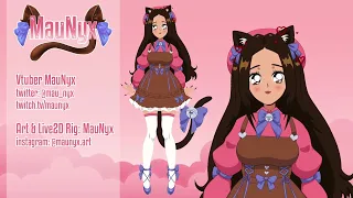 【Vtuber Live2D Model Showcase】MauNyx