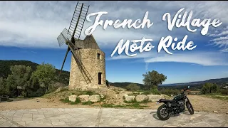 French Village Motorcycle Ride | Old Castle Tour | Triumph Scrambler 900 | POV | Raw Sound