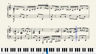 My Way (Frank Sinatra) piano sheet transcribed by ear