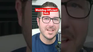Major wedding officiant fail! messes up entire ceremony. Check out the full video!