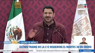 Último tramo de la Línea 12 del Metro CDMX reabrirá el martes 30 de enero | Noticias con Paco Zea