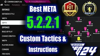 5.2.2.1 is BROKEN! The Best META 5221 Custom Tactics! Full Instructions (w Gameplay) EAFC 24