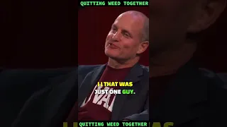 How to tell Willie Nelson you Quit WEED 🤣 #woodyharrelson #willienelson #weed #recovery #shorts