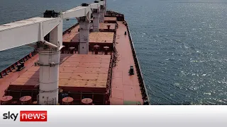 Ukraine War: First grain ship leaves Odesa