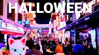 SATURDAY NIGHT HALLOWEEN FEVER SKETCH. ITAEWON STREET. THIS FREEDOM WILL LAST OVER PANDEMIC? DESIRE.