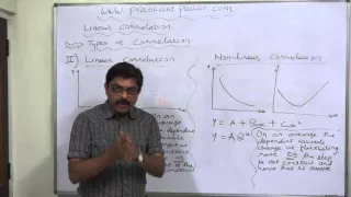 Linear Correlation - 3 - Types - Linear and Non linear Correlation