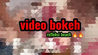 Video bokeh full HD relaxation on the beach