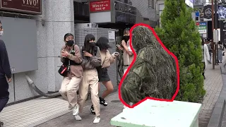 植物が突然動き出すドッキリ / BUSHMAN Prank in Japan Part.15