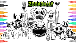 Zoonomaly Coloring Pages / How To Color All Zoonomaly Monsters and BOSSES / NCS