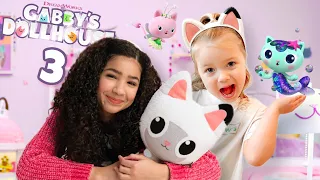 Gabby's Dollhouse friends HELP with Ivy's SLEEP OVER!