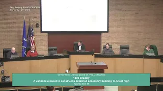 Zoning Board of Appeals (ZBA) Meeting December 20, 2022